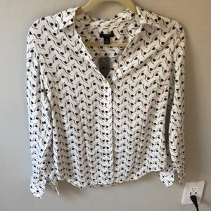 Ann Taylor Petite Button Down Top